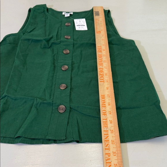 J. Crew Linen-blend button-front shell Size XS - Picture 7 of 9